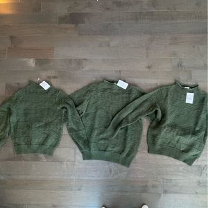 3 matching kids sweaters - together or separate